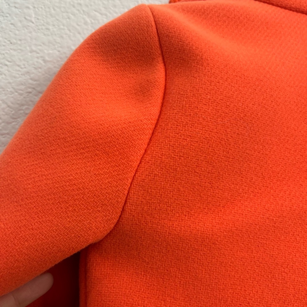 J. Crew Orange Lodge Wool 00p Coat Jacket - Picture 8 of 8